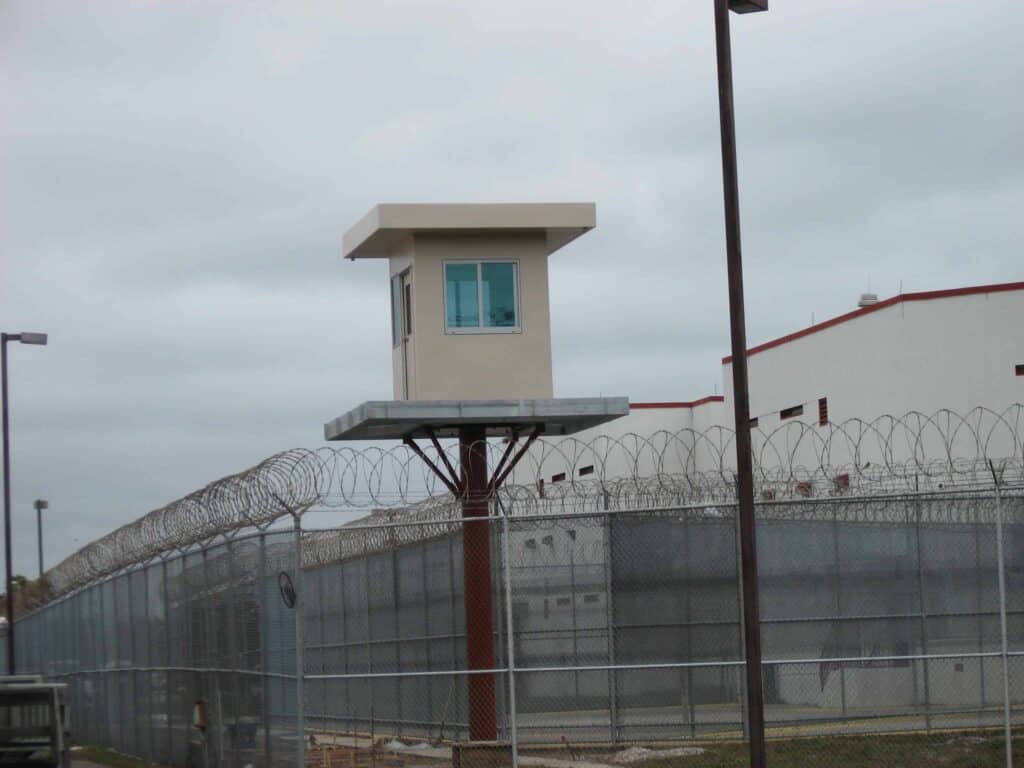 guard booth at correctional facility