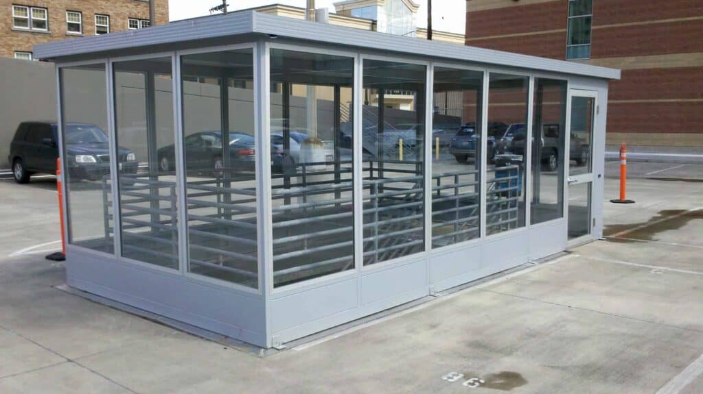 Stair Enclosure secures stairway leading into office building