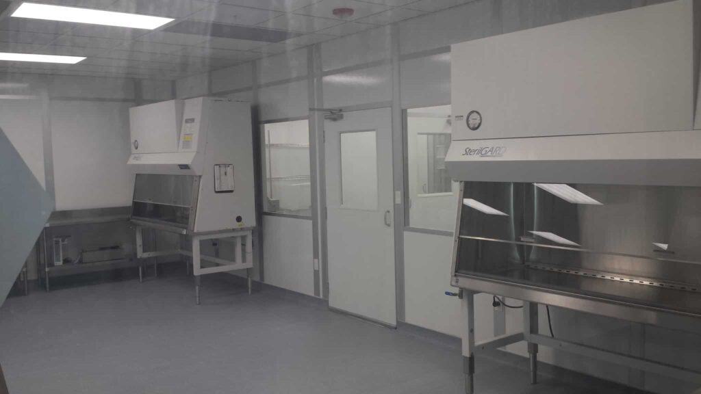 modular clean room walls built by Porta-King