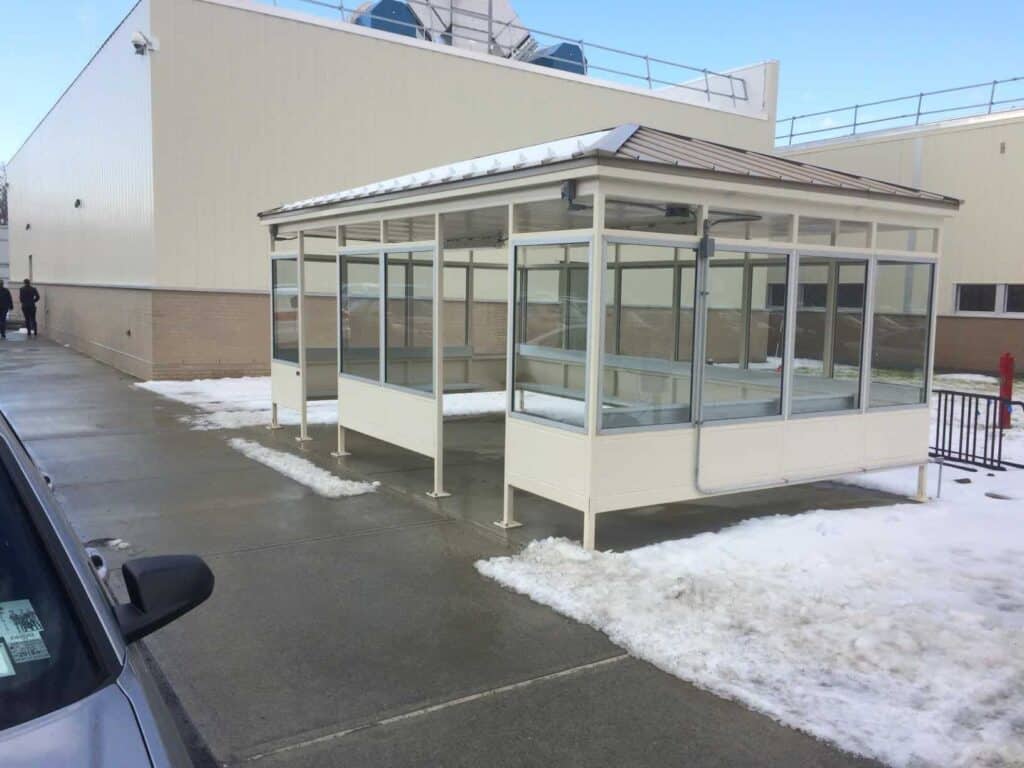 Smoking Shelter 13 smoking shelter in the snow