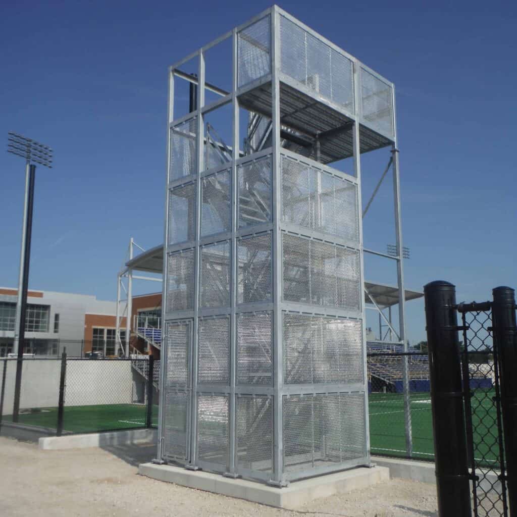 Video tower for University of Michigan Lacrosse team