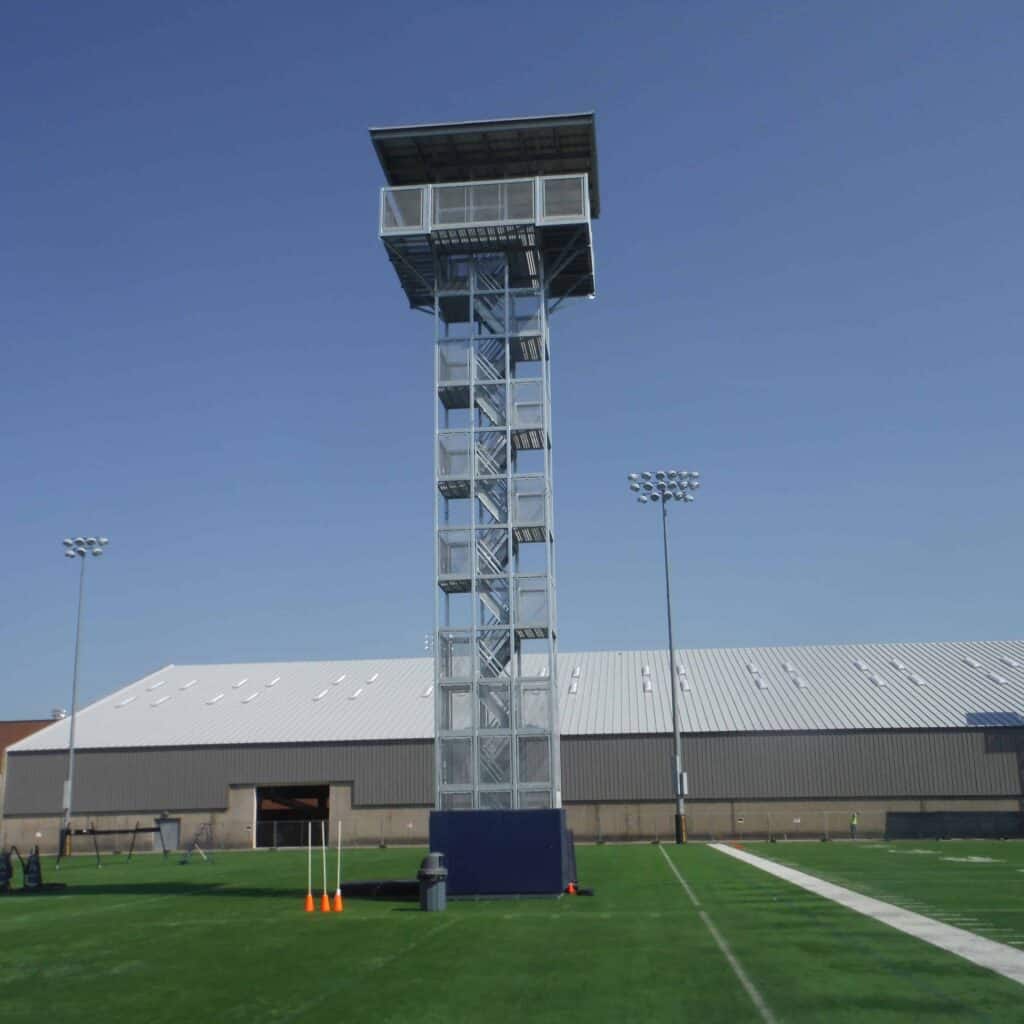 Video tower supplied to the University of Michigan Football Team