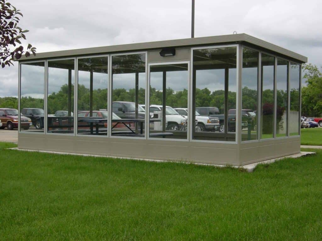 Smoking Shelter 11 fully enclosed smoking shelter with exhaust fan