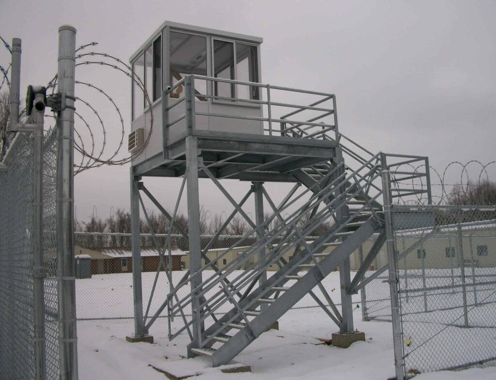 MUTC Guard Tower in the snow