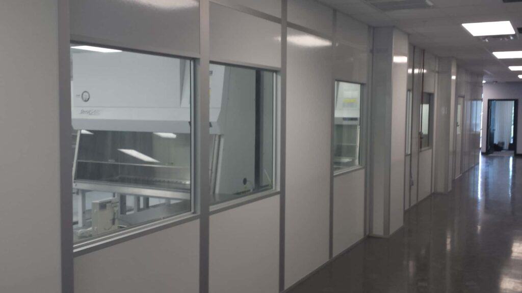 an example of modular clean room walls from Porta-King
