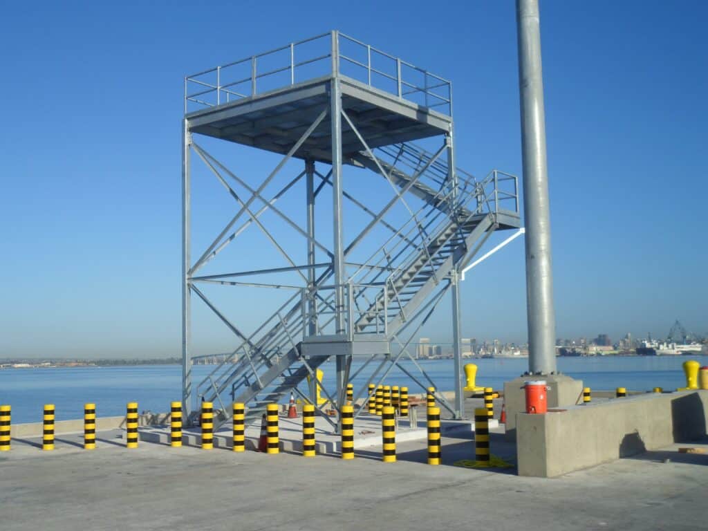 observation deck over large expanse pier