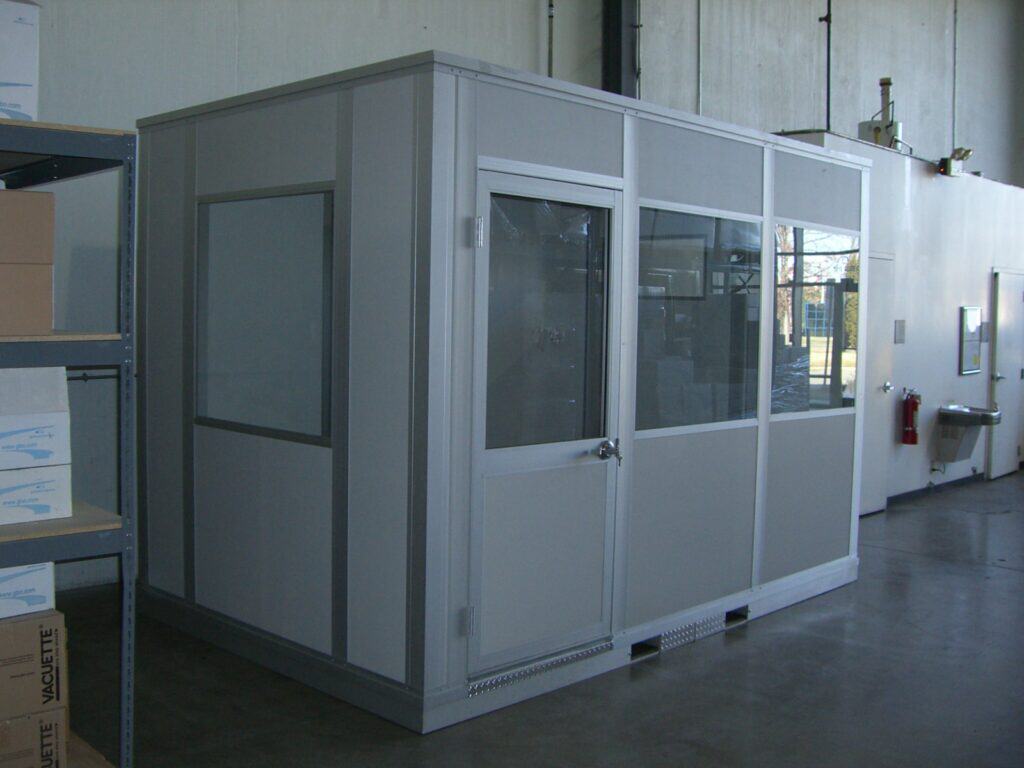 Isolation Room 2 small isolation room with door and windows